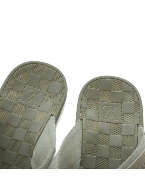 Louis Vuitton Beach Sandals Tong Damier Pattern 5 Khaki main image 6